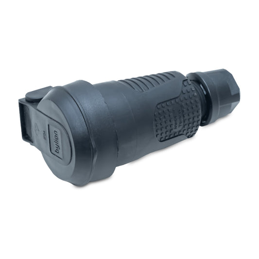 Tomada de borracha com aba, IP54 16A 250V com ligação à terra padrão francesa (Pin), Bylion