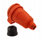 Tomada hermética de borracha laranja IP54 com aba 16A 250V Tipo francês (pino) RDP-O-E Bylion