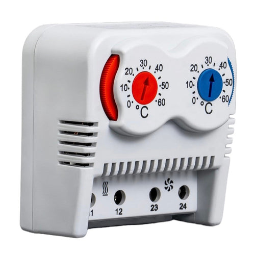 PTHVT Double bimetallic thermostat / double switching NC+NO, range 0-60°C Plastim