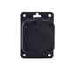 Tomada de superfície "borracha" preta 250V, 16A, IP44, SCHUKO 2P+Z, 1KMP-F, Bylion